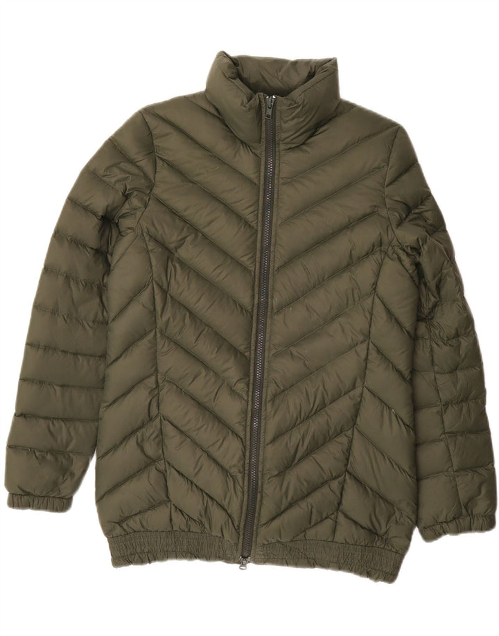 WOOLRICH Womens Padded Jacket UK 12 Medium Khaki Vintage Woolrich and Second-Hand Woolrich from Messina Hembry 