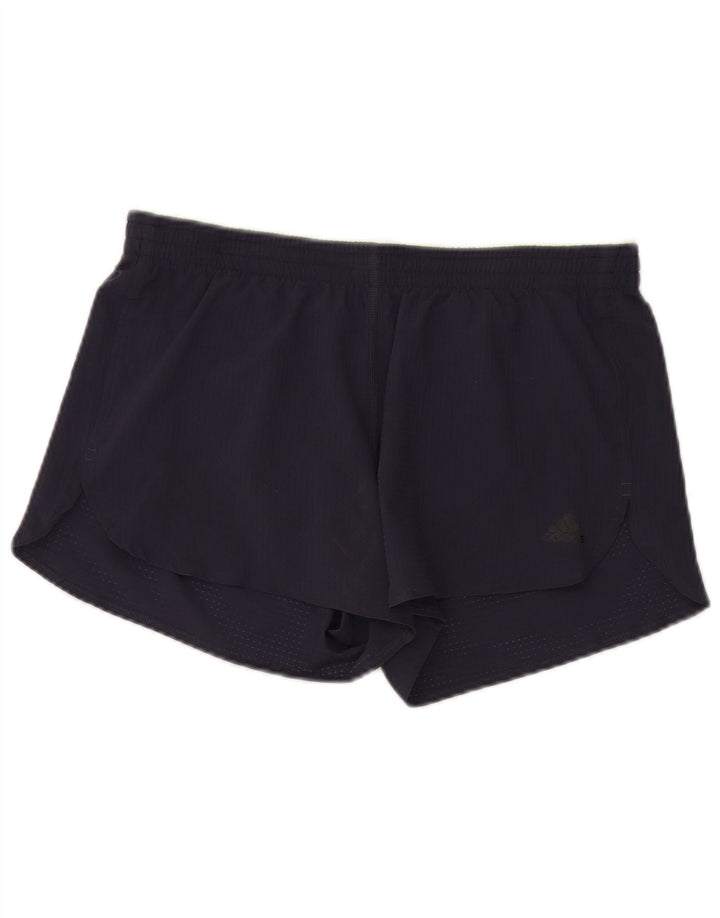 Adidas Womens Aeroready Sport Shorts UK 14 Médio Azul Marinho Poliéster