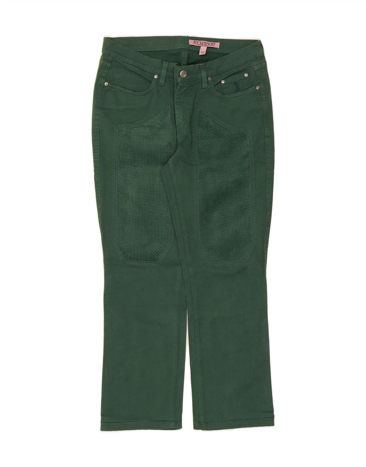 JECKERSON Womens Straight Jeans W32 L28 Green Cotton Vintage Jeckerson and Second-Hand Jeckerson from Messina Hembry 