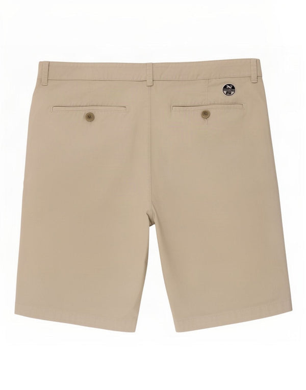 North Sails Mens Chino Shorts XL W38 Algodão Cinza