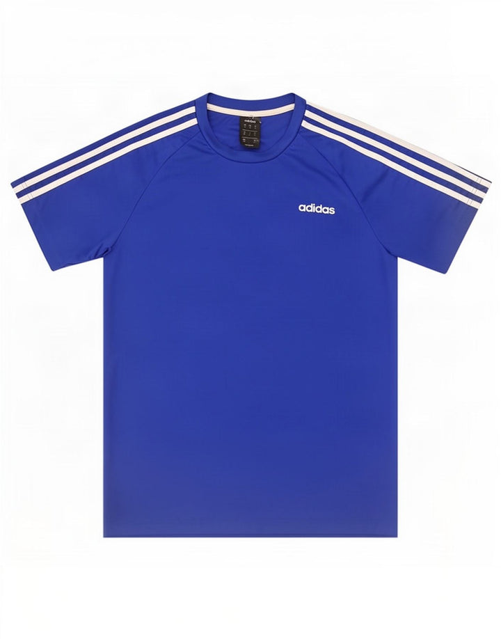 Adidas Masculino Climalite Camiseta Top Médio Azul Poliéster