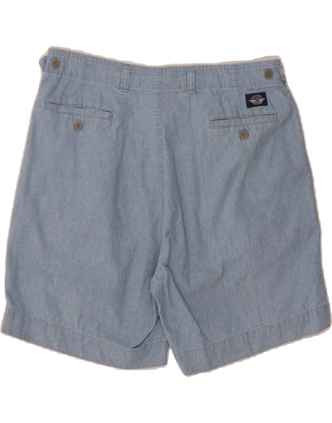 DOCKERS Womens Pegged Chino Shorts W34 Large Blue Cotton Vintage Dockers and Second-Hand Dockers from Messina Hembry 