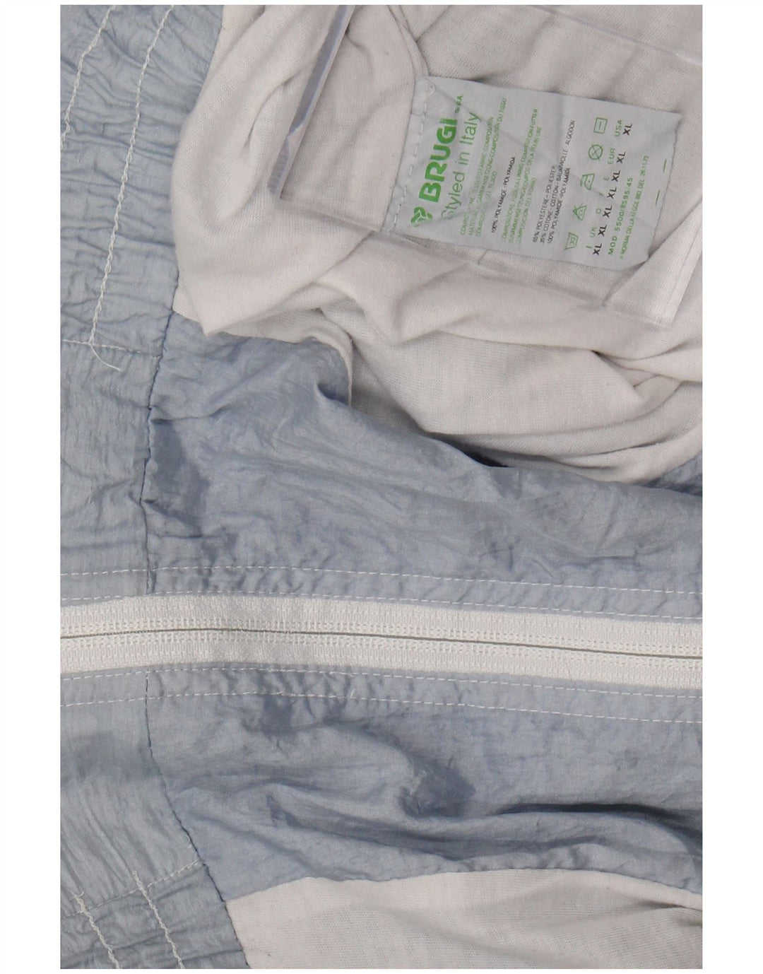 Jaqueta masculina BRUGI de ajuste solto com estampa gráfica XL azul poliéster