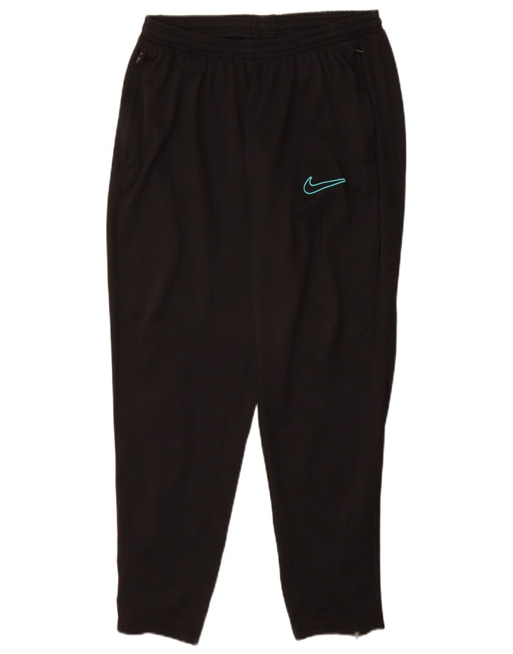 Calça de treino feminina NIKE Dri Fit UK 14 grande poliéster preto