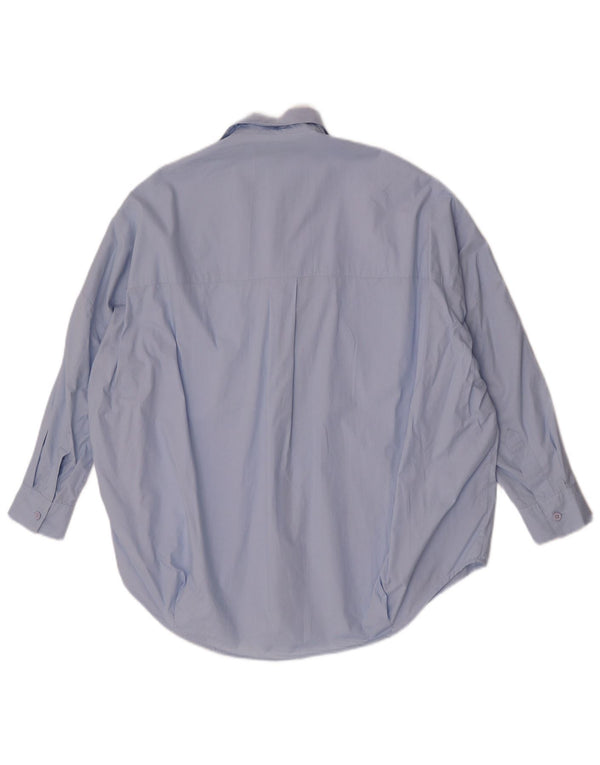 Camisa pulôver feminina manga 3/4 French Connection Reino Unido 10 azul pequeno