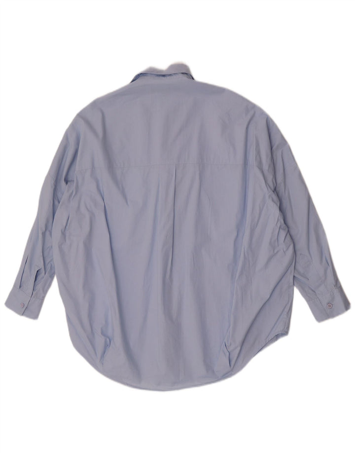 Camisa pulôver feminina manga 3/4 French Connection Reino Unido 10 azul pequeno