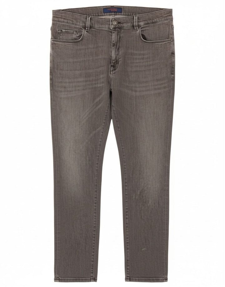 TRUSSARDI Mens Jeans Slim IT 52 XL W38 L32 Algodão Cinza