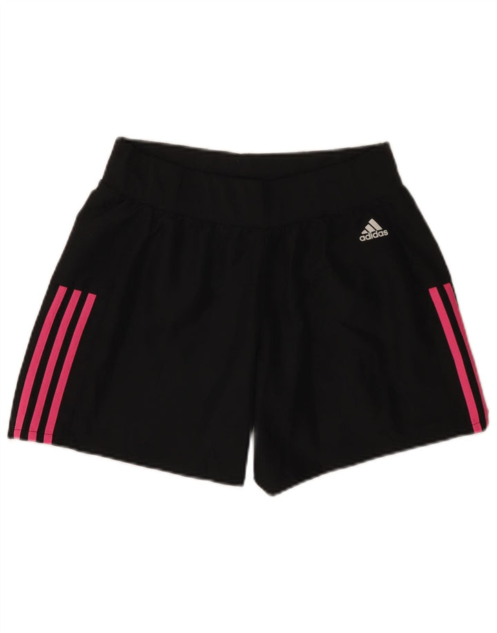 Shorts esportivos femininos Adidas UK 10 pequeno poliéster preto