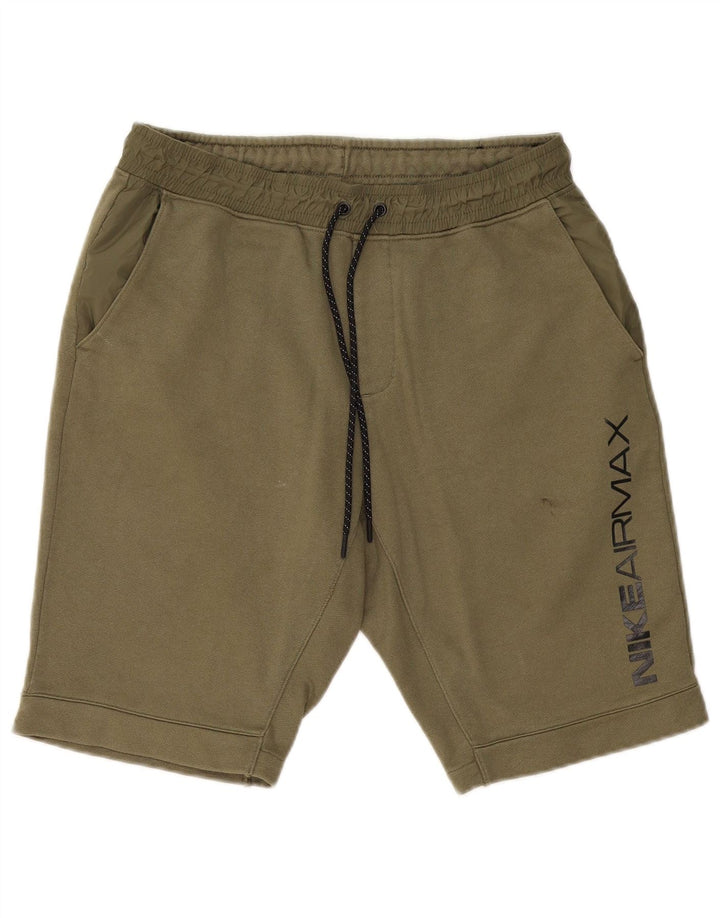 Shorts esportivos gráficos masculinos NIKE médio cáqui algodão