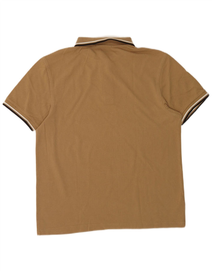 Camisa polo masculina Fred Perry grande algodão bege