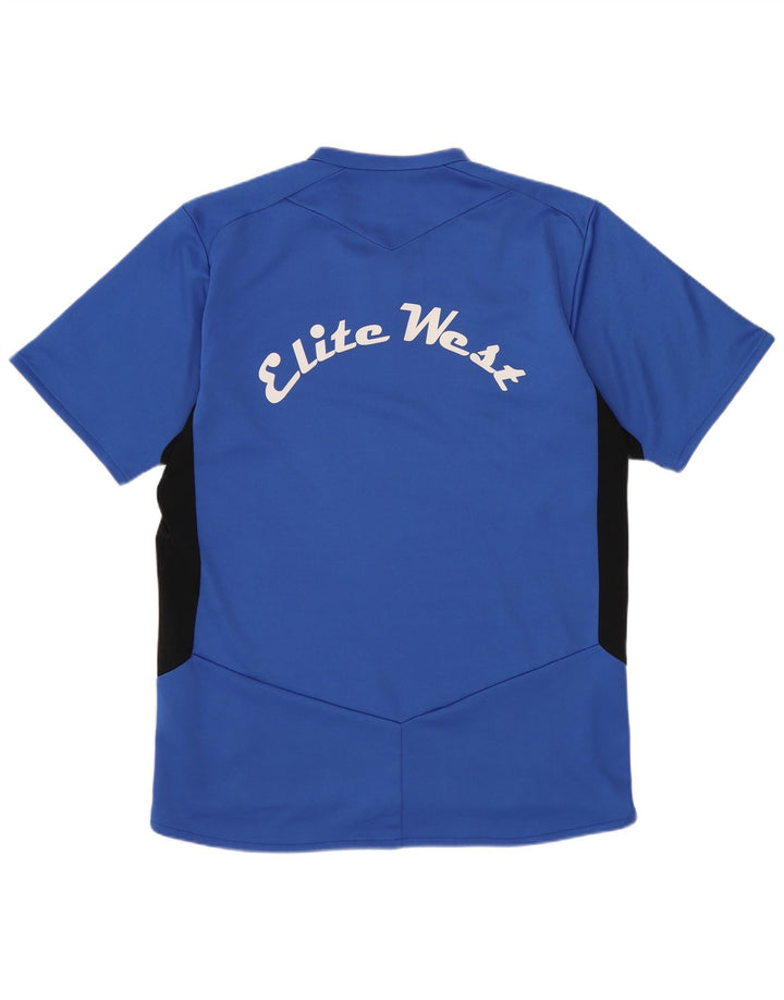 Camiseta masculina Lotto Top médio azul colorblock poliéster