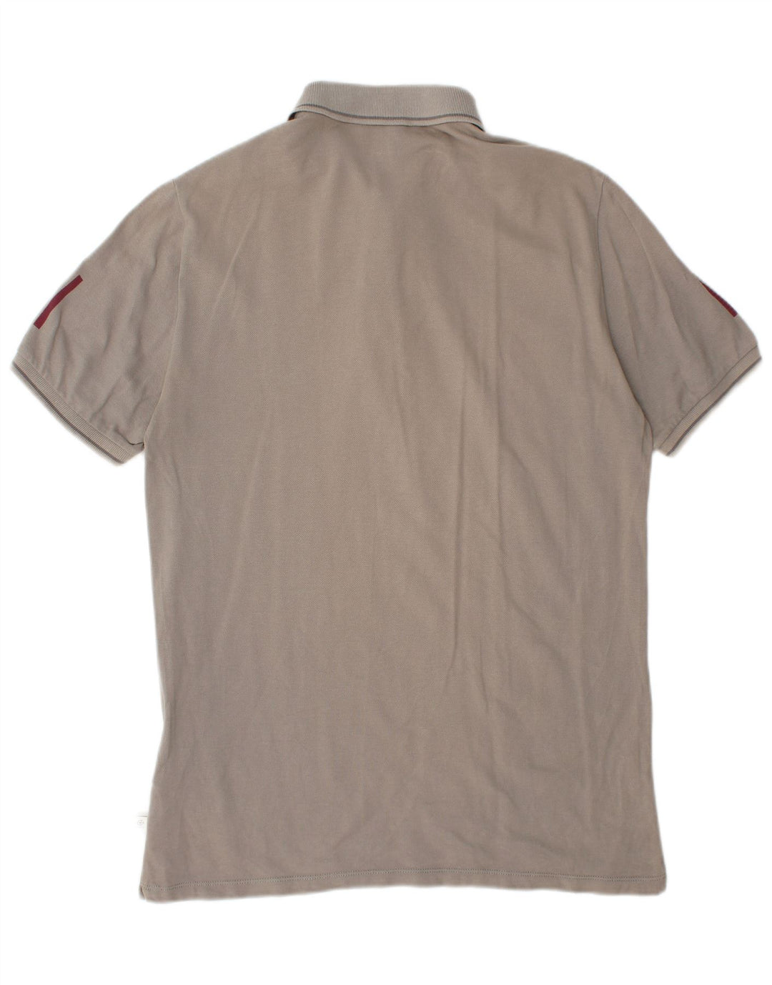 Camisa polo gráfica masculina CERRUTI 1881 grande algodão cinza