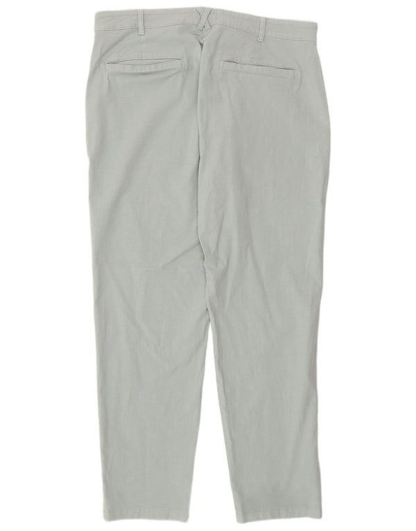 White Stuff Womens Tapered Chino Trousers UK 16 Large W36 L28 Blue Cotton