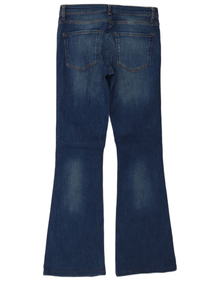 Zara Jeans feminino queimado EU 38 pequeno W28 L32 algodão azul