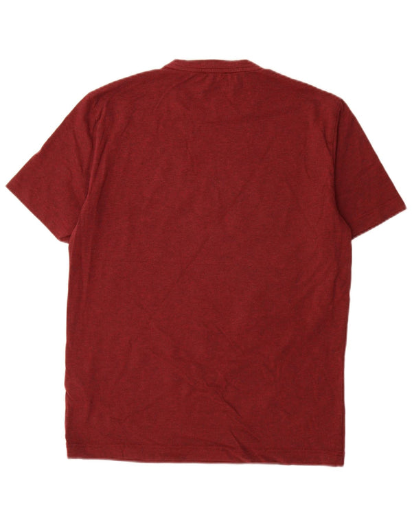Camiseta gráfica masculina Emporio Armani Top médio algodão Borgonha