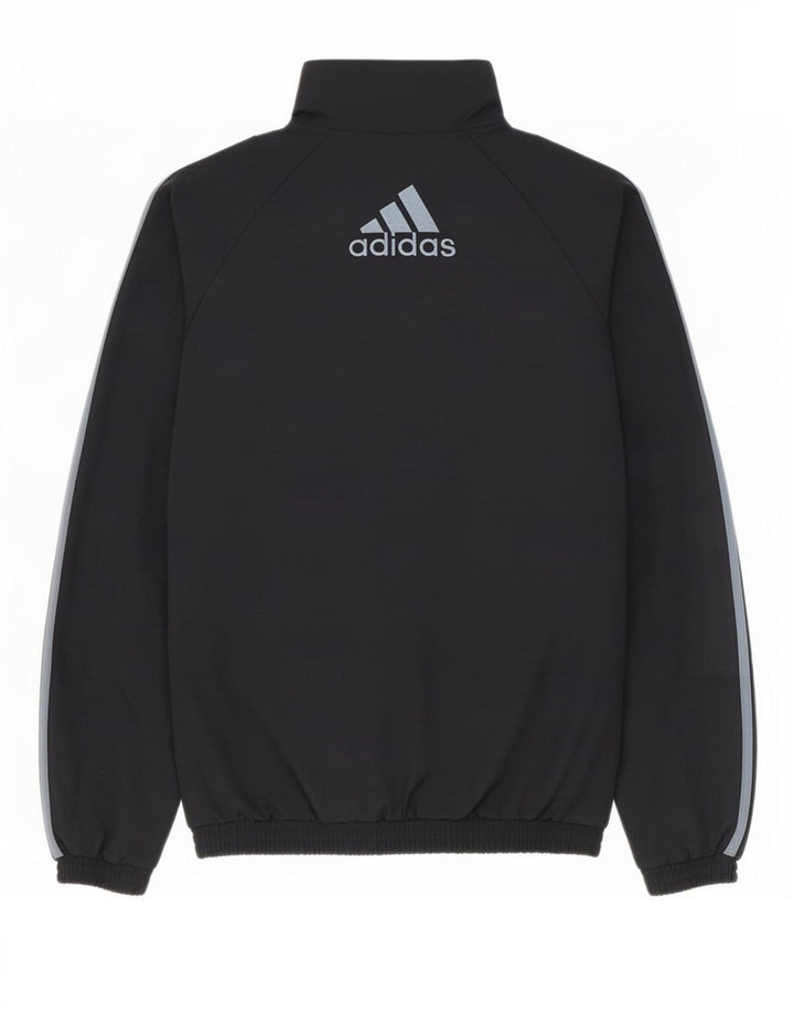 Casaco de treino gráfico Adidas Boys 15-16 anos preto poliéster