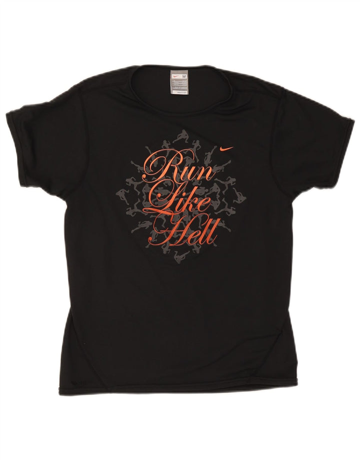 Camiseta Nike Feminina Graphic Top UK 10/12 Médio Preto Poliéster