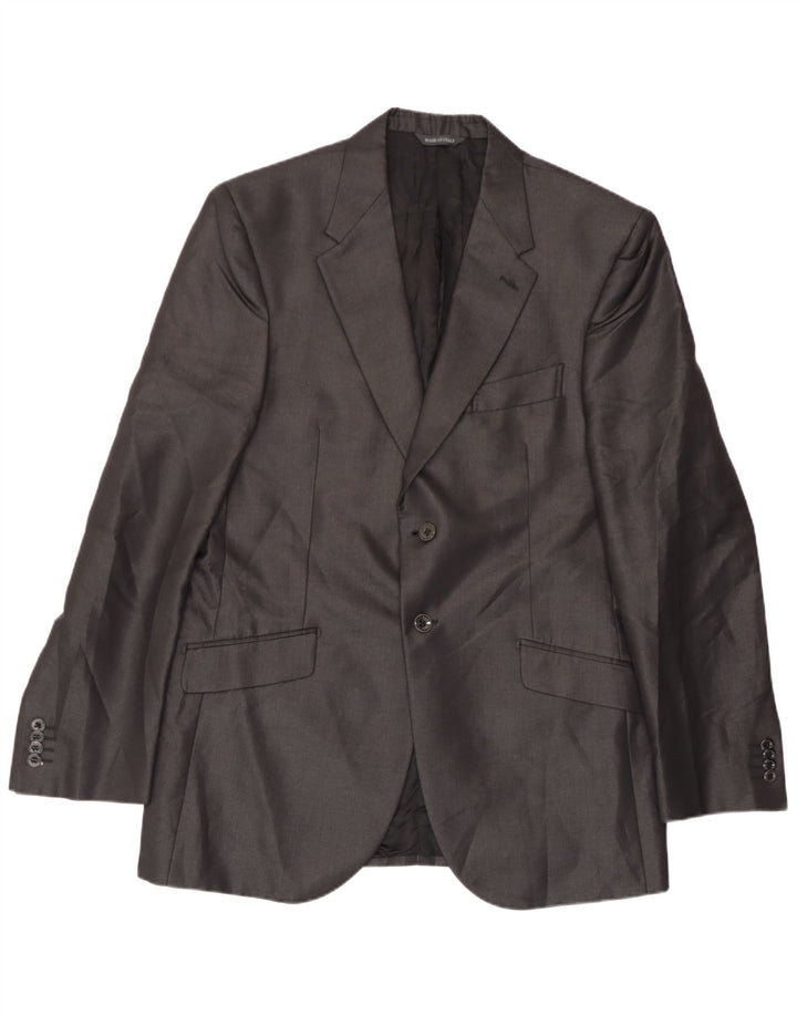 Jaqueta blazer masculina Carlo Pignatelli com 2 botões IT 52 XL cinza seda