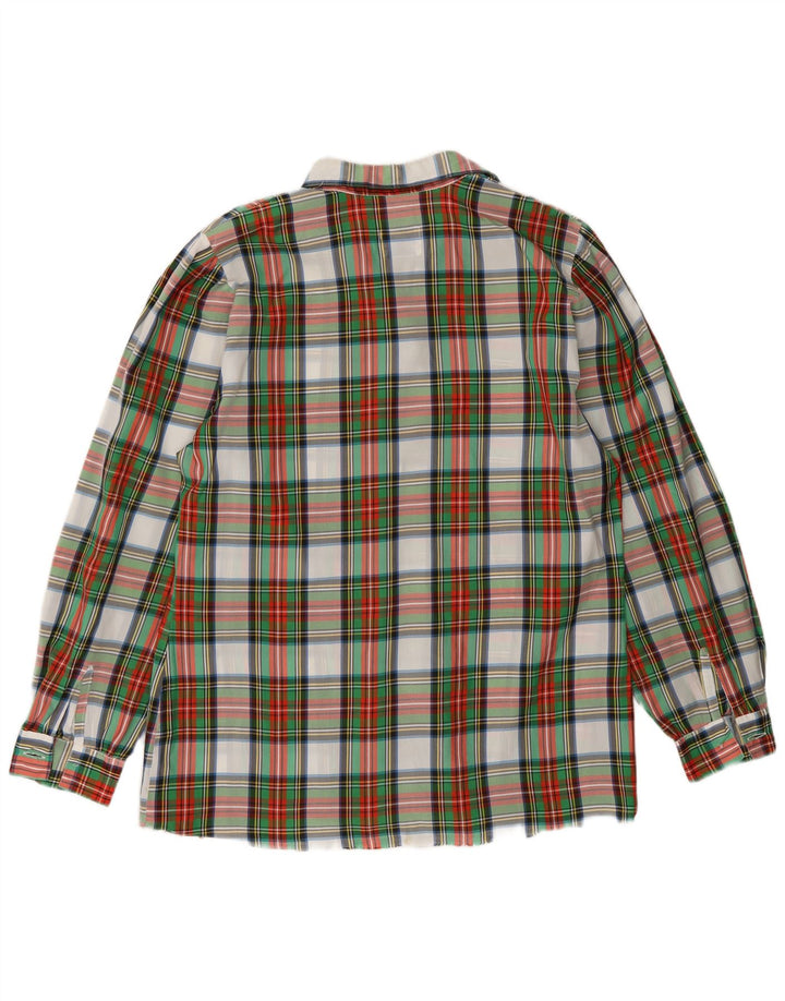 Camisa feminina Benetton IT 46 Polietileno xadrez multicolorido grande