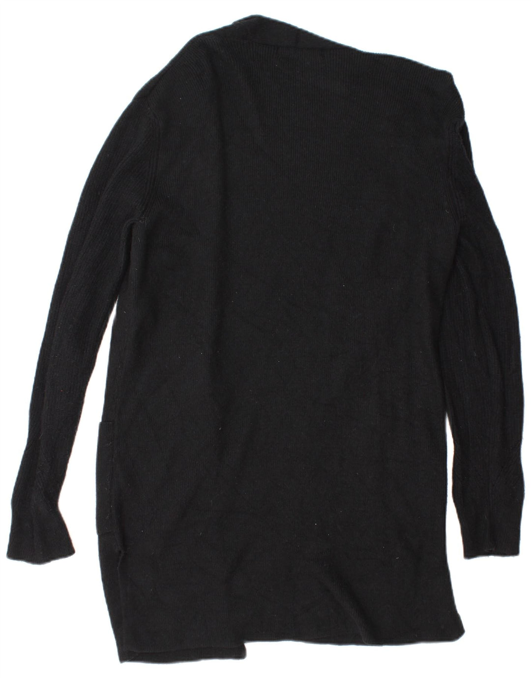 Marks & Spencer Suéter feminino Longline Open Cardigan Reino Unido 8 Pequeno Preto