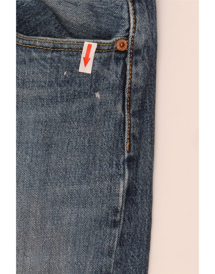 Levi's Masculino 501 Straight Jeans W32 L30 Azul Algodão