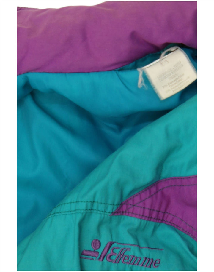 Jaqueta acolchoada masculina Effemme IT 56 3XL azul colorblock algodão