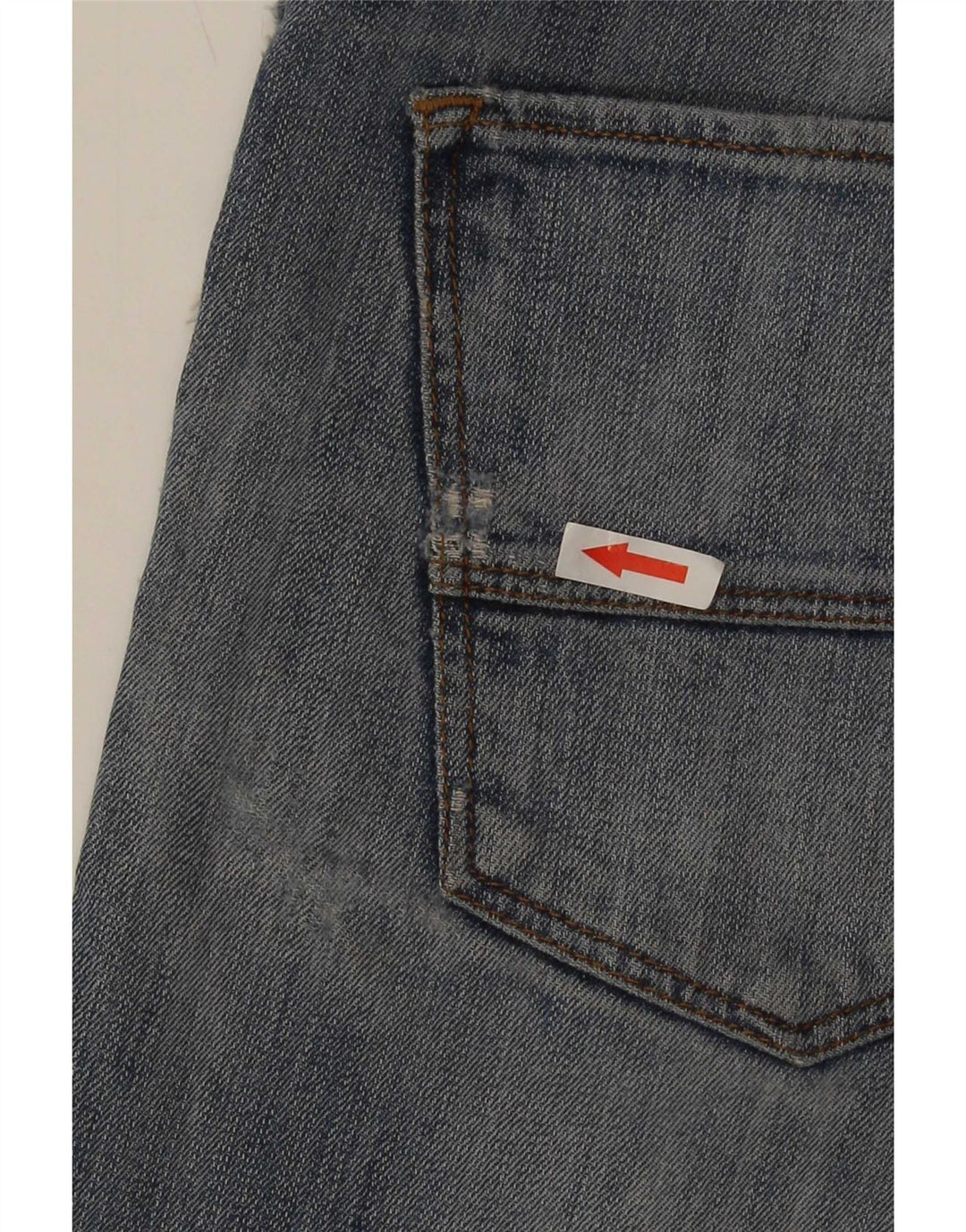 Trussardi Mens Slim Jeans W32 L30 Azul Algodão