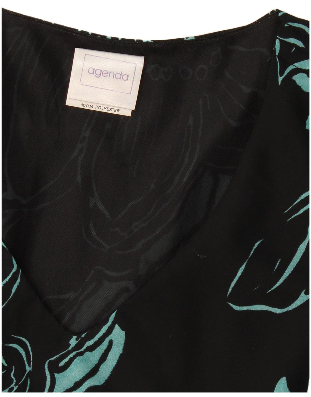 Agenda Womens Maxi Dress UK 14 Médio Preto Floral Poliéster