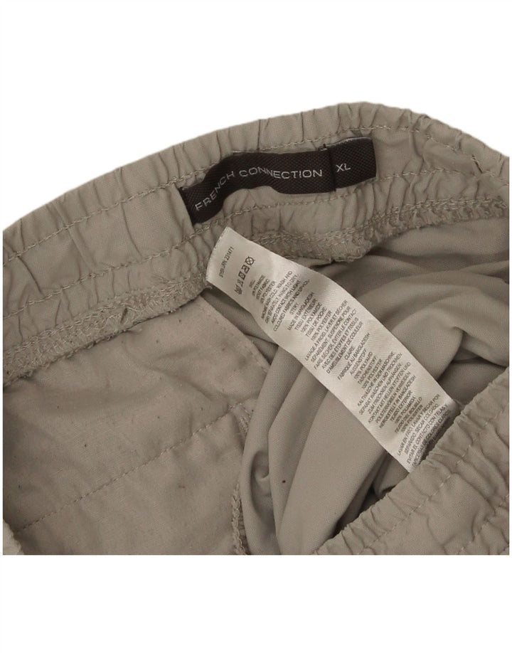 Calça cargo masculina French Connection XL W36 L28 cinza poliamida