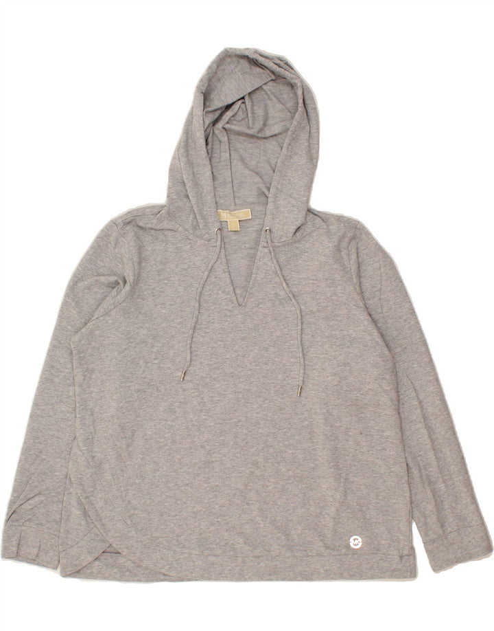MICHAEL KORS Womens Hoodie Jumper UK 18 XL Grey Vintage Michael Kors and Second-Hand Michael Kors from Messina Hembry 