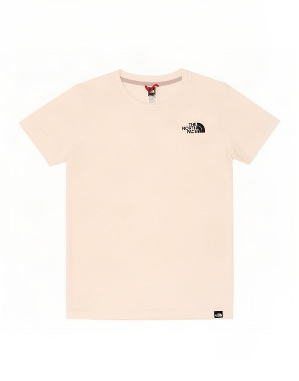 Camiseta gráfica The North Face Boys 11-12 anos grande algodão off white