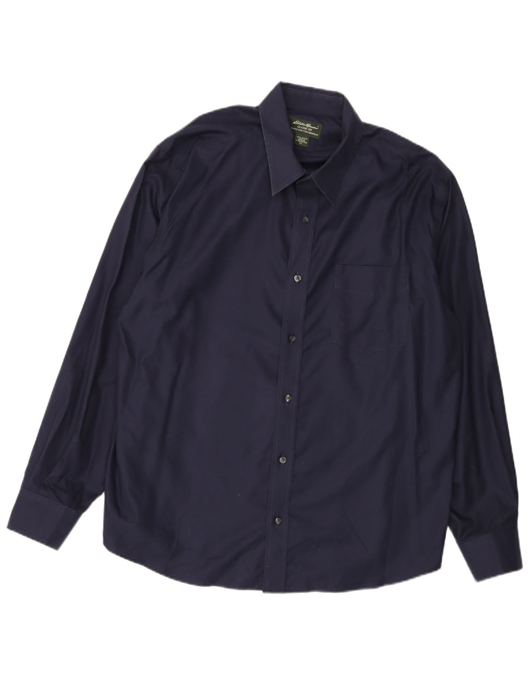 Camisa masculina EDDIE BAUER Classic Fit XL algodão azul marinho