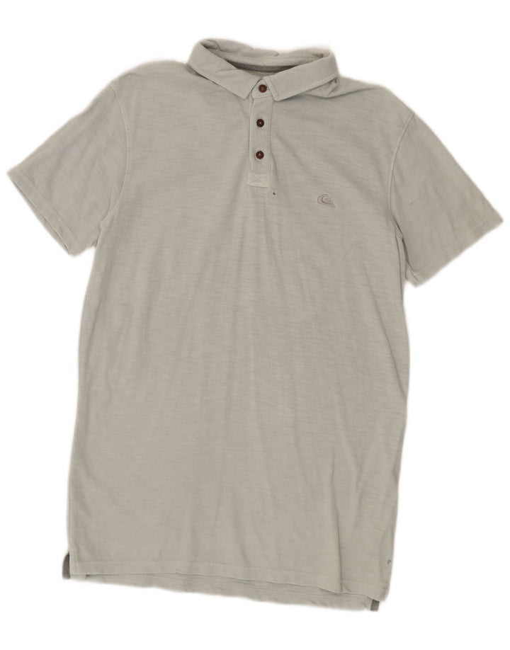 Camisa polo masculina QUIKSILVER Modern Fit algodão cinza médio