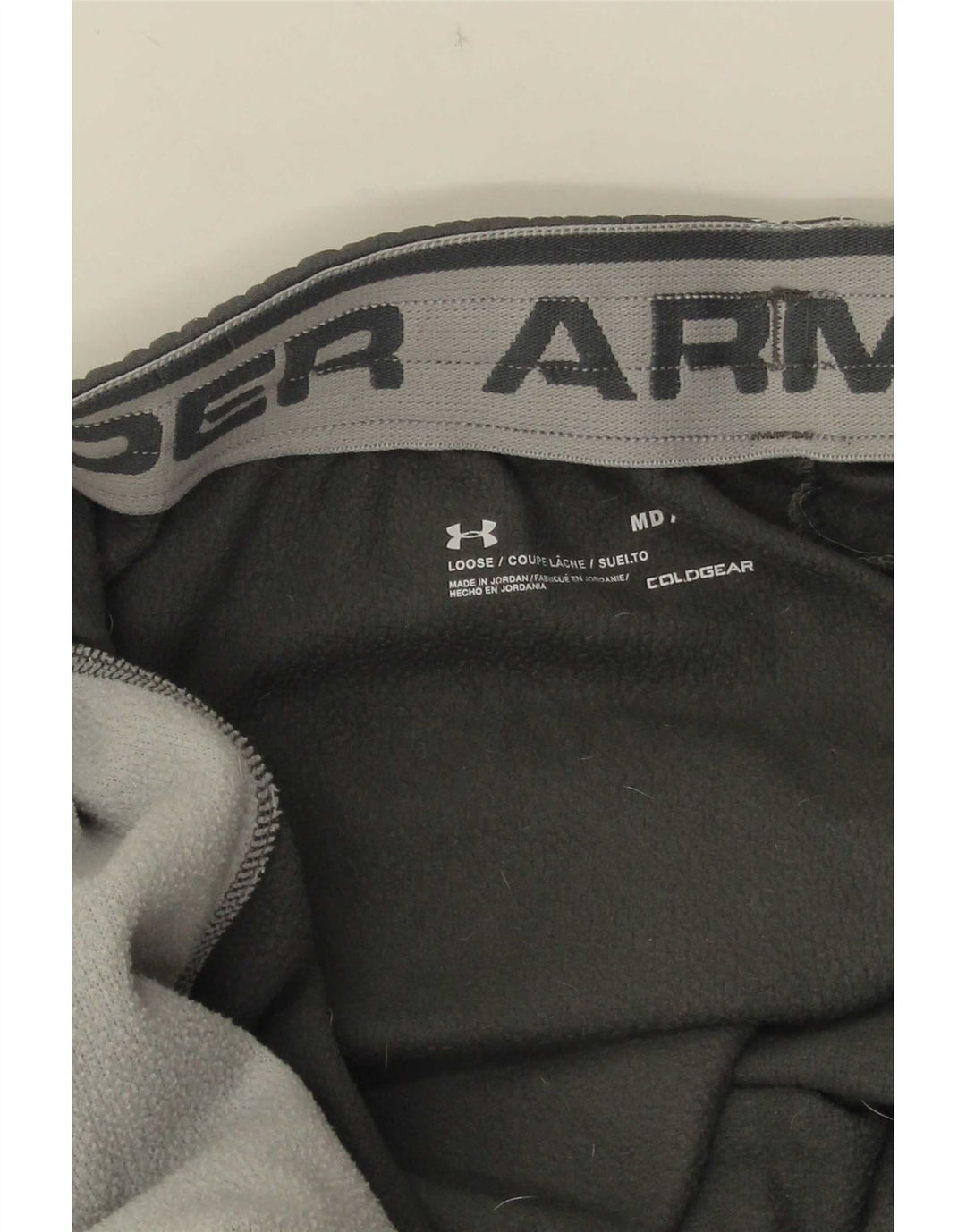 Calça de treino masculina Under Armour Cold Gear joggers cinza médio manchado