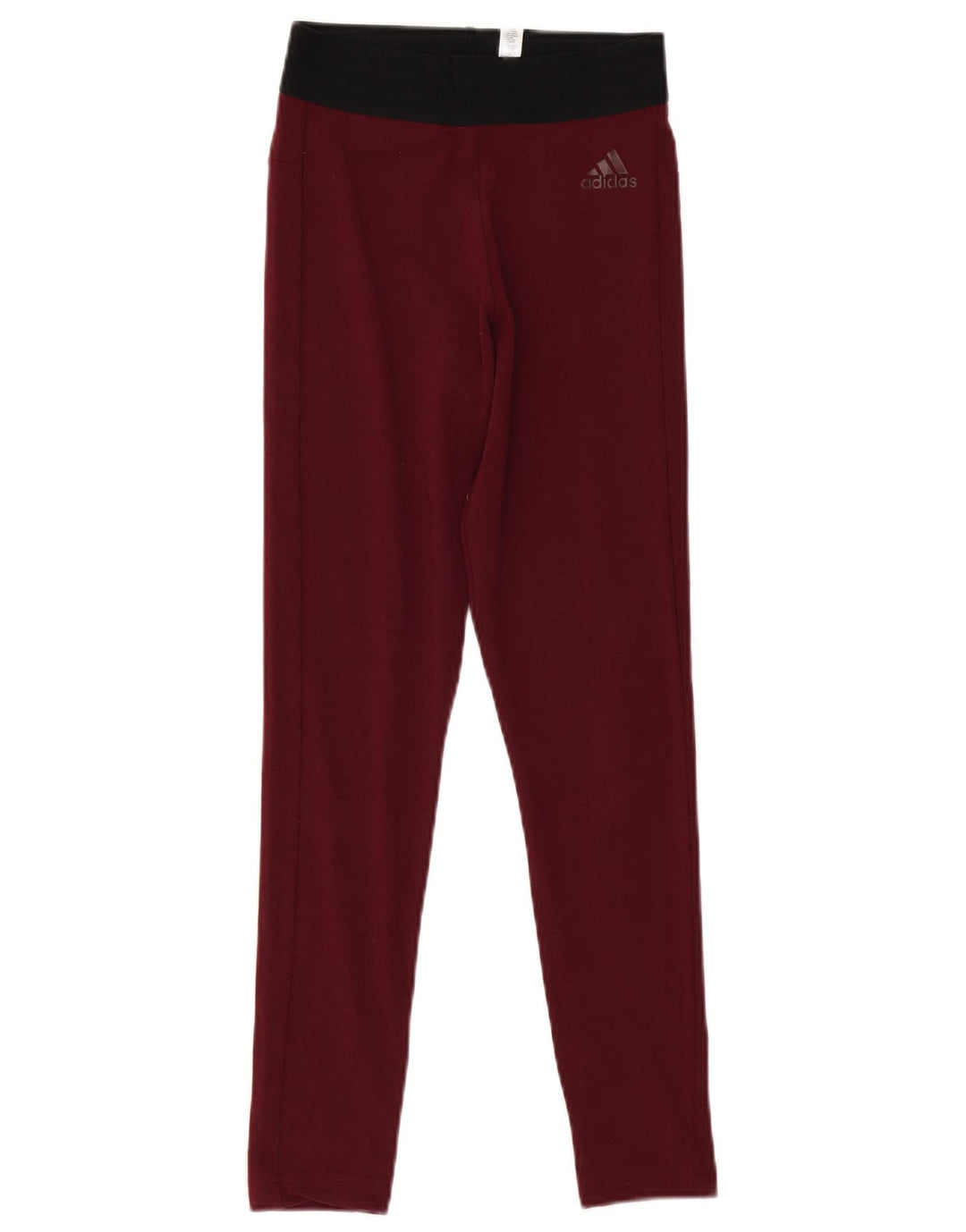 Leggings Adidas Mulher UK 4/6 XS Borgonha Algodão