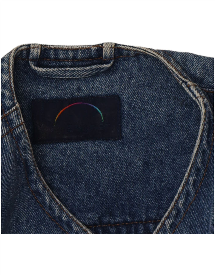 Jaqueta jeans Bogner feminina com corte gráfico Reino Unido 14 azul médio anos 90