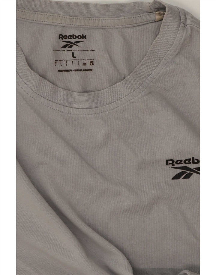 Reebok Camiseta Masculina Top Grande Cinza