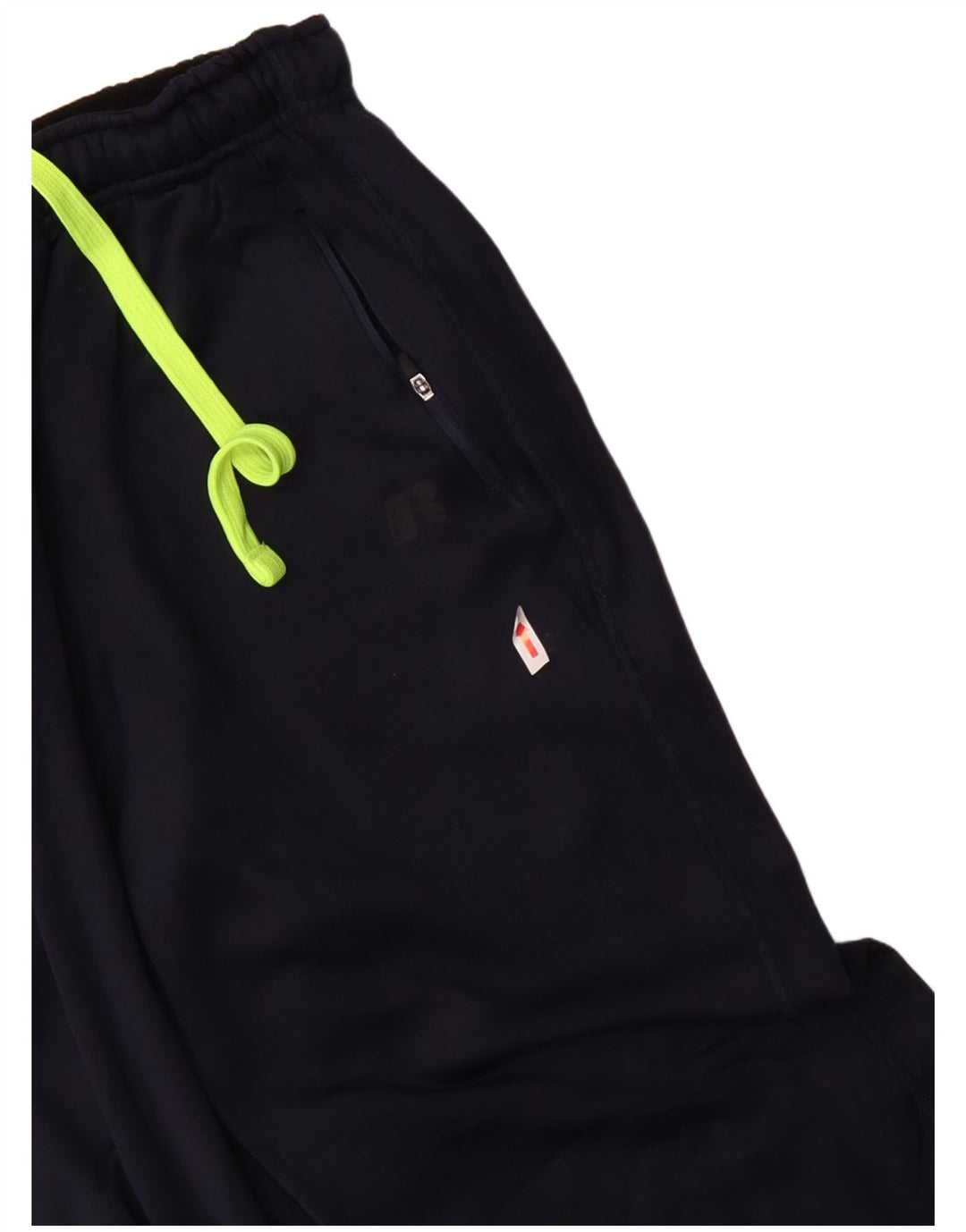Calça de treino masculina RUSSELL ATLÉTICA pequena azul marinho poliéster