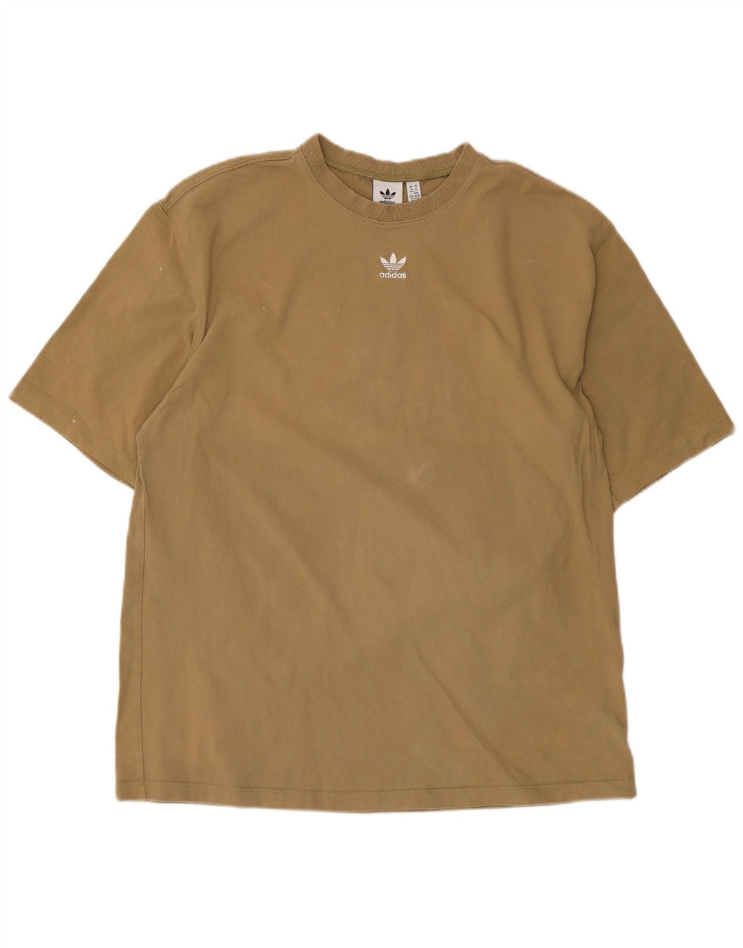 Camiseta feminina Adidas UK 14 algodão cáqui médio