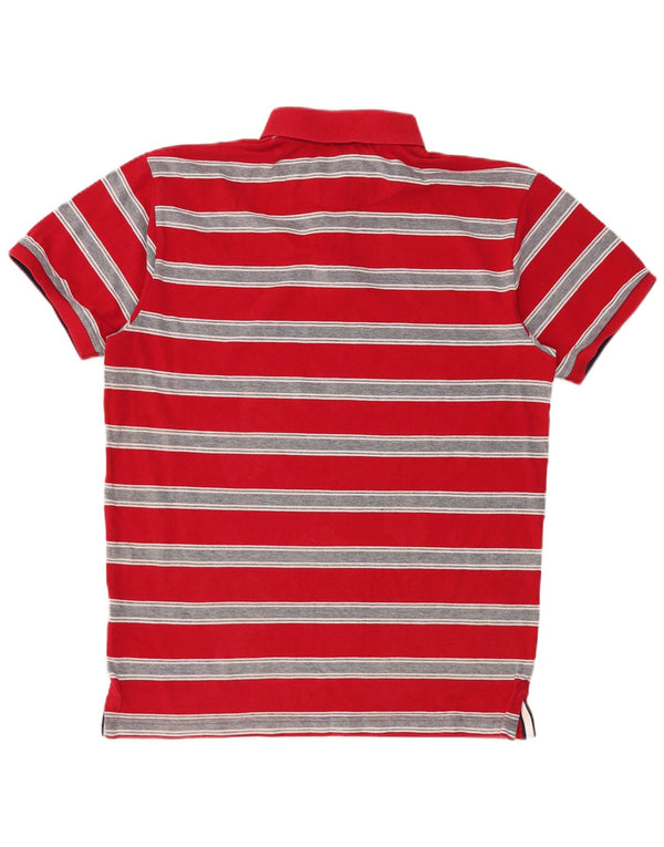 Camisa polo masculina Gant XL algodão listrado vermelho