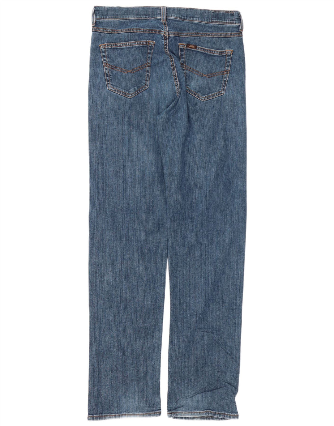 Rifle Mens Straight Jeans W33 L33 Azul Algodão