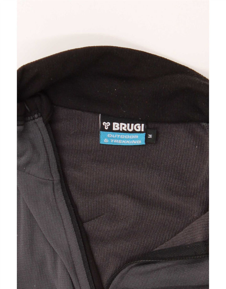 Brugi Mens Treino Top Jaqueta Poliéster Colourblock Cinza Médio