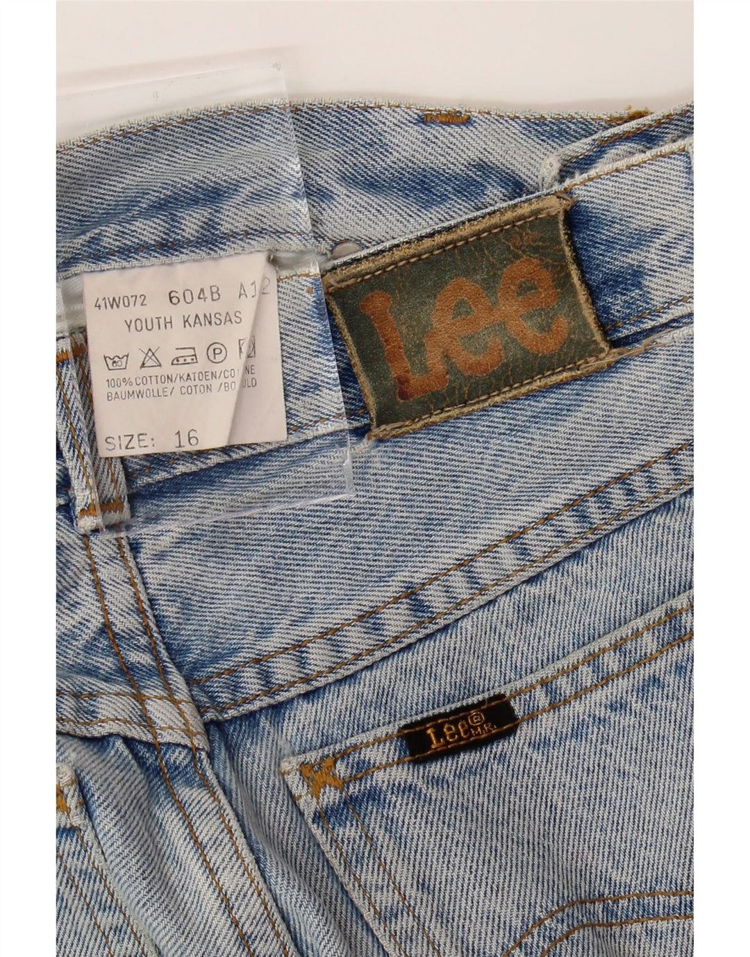LEE Girls Kansas Tapered Jeans 15-16 anos W30 L32 Azul Algodão