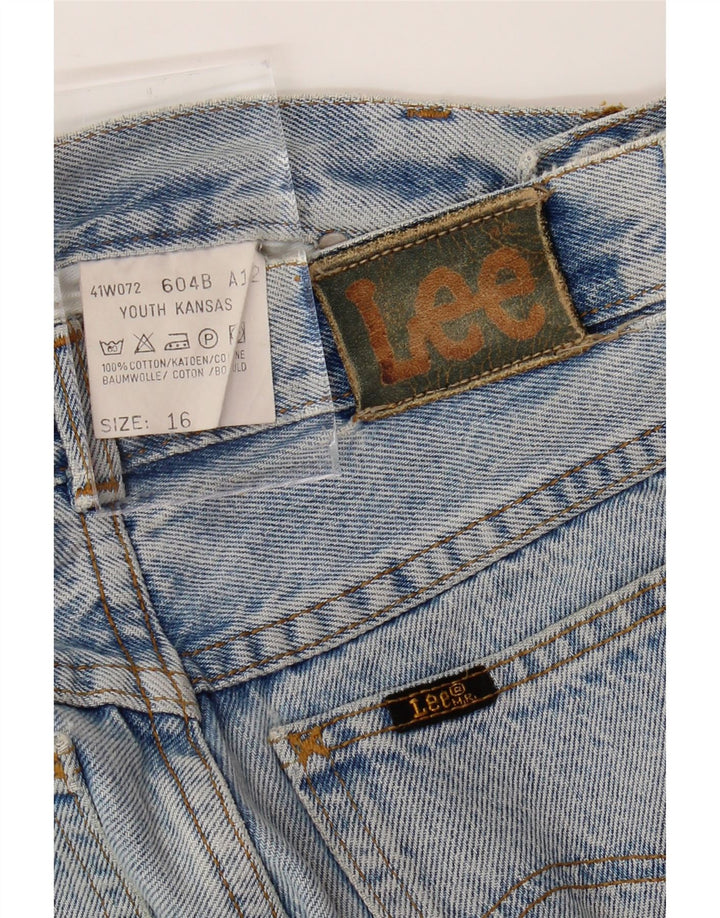 LEE Girls Kansas Tapered Jeans 15-16 anos W30 L32 Azul Algodão