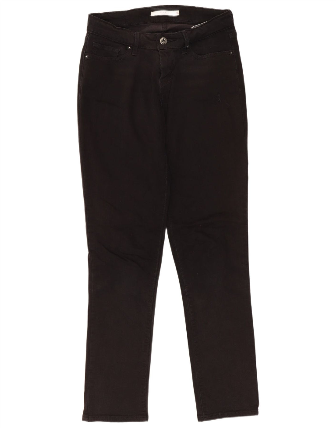Calça jeans feminina Levi's 712 Slim W26 L30 algodão preto