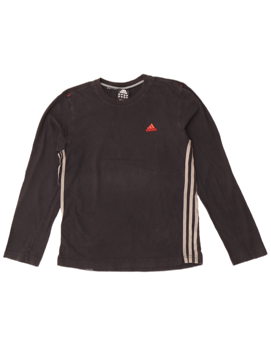 Top Adidas Menino Manga Comprida 13-14 Anos Algodão Preto