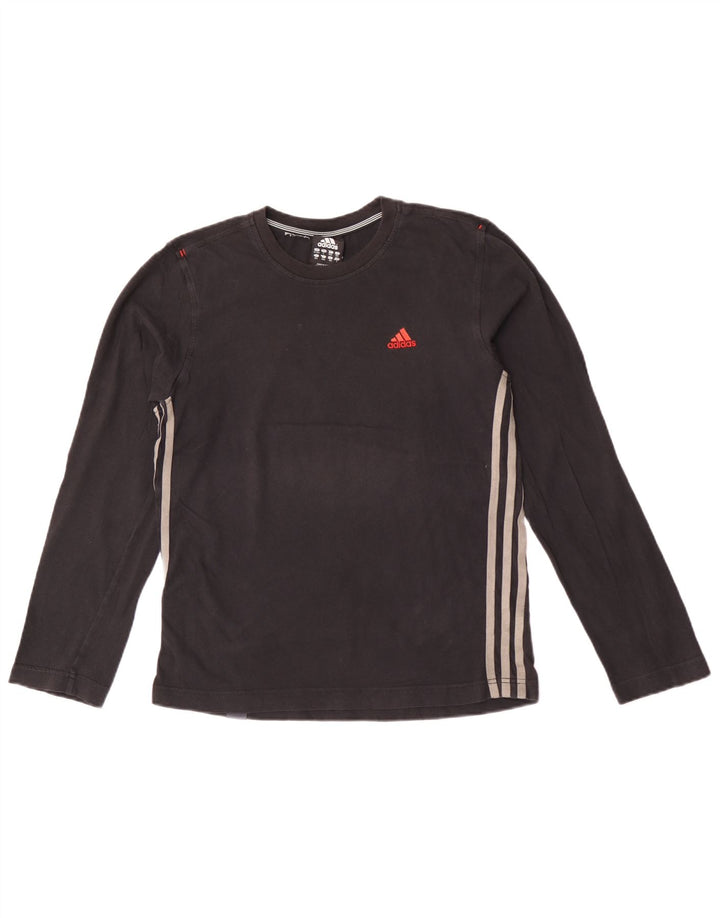 Top Adidas Menino Manga Comprida 13-14 Anos Algodão Preto