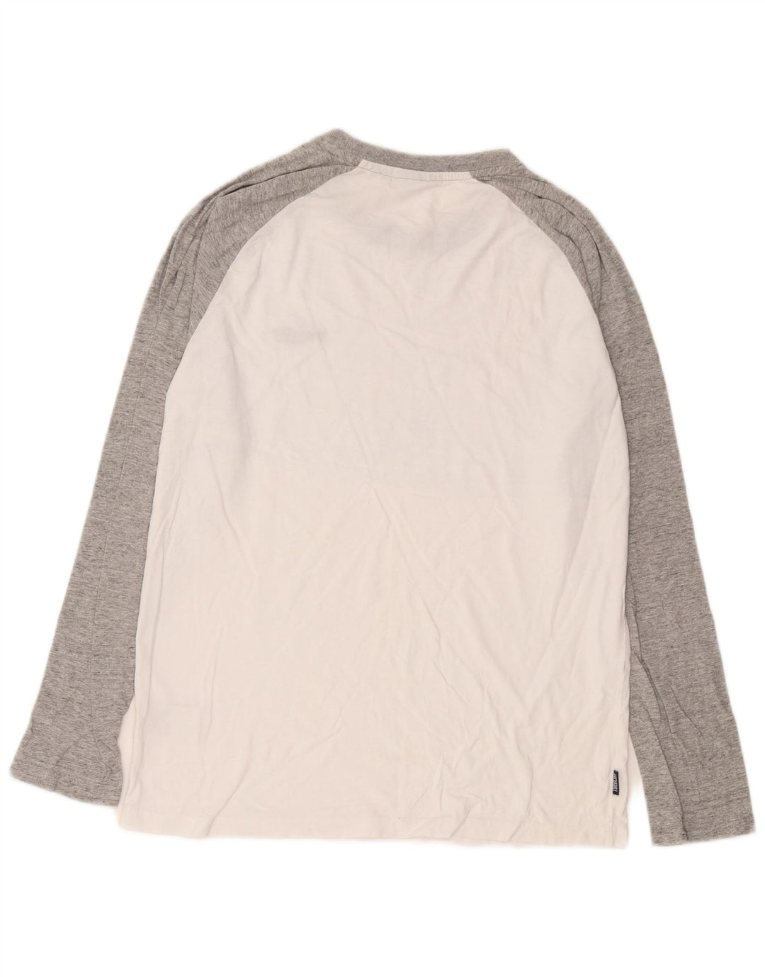 Top masculino Superdry manga comprida grande algodão colorblock branco