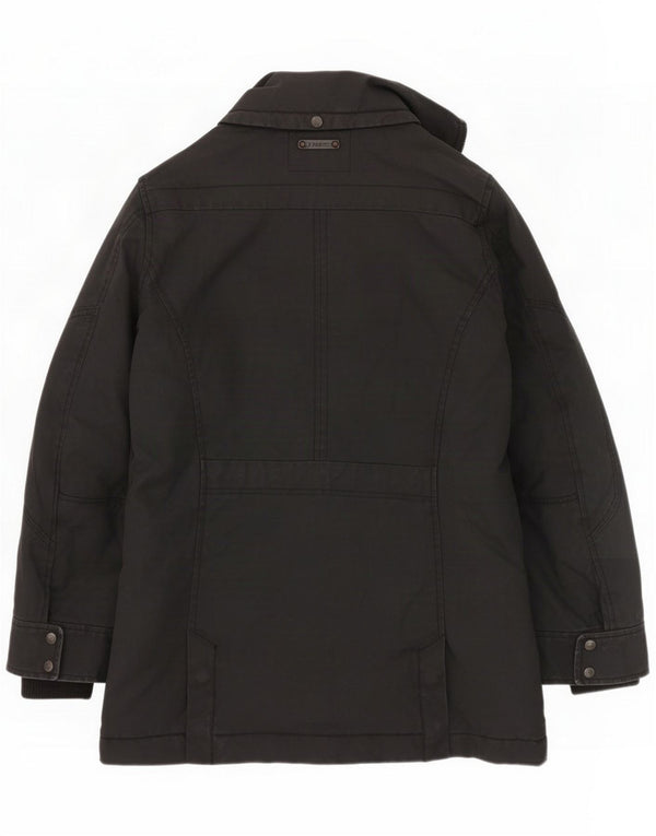 Diesel Mens Parka Jacket UK 38 Algodão preto médio