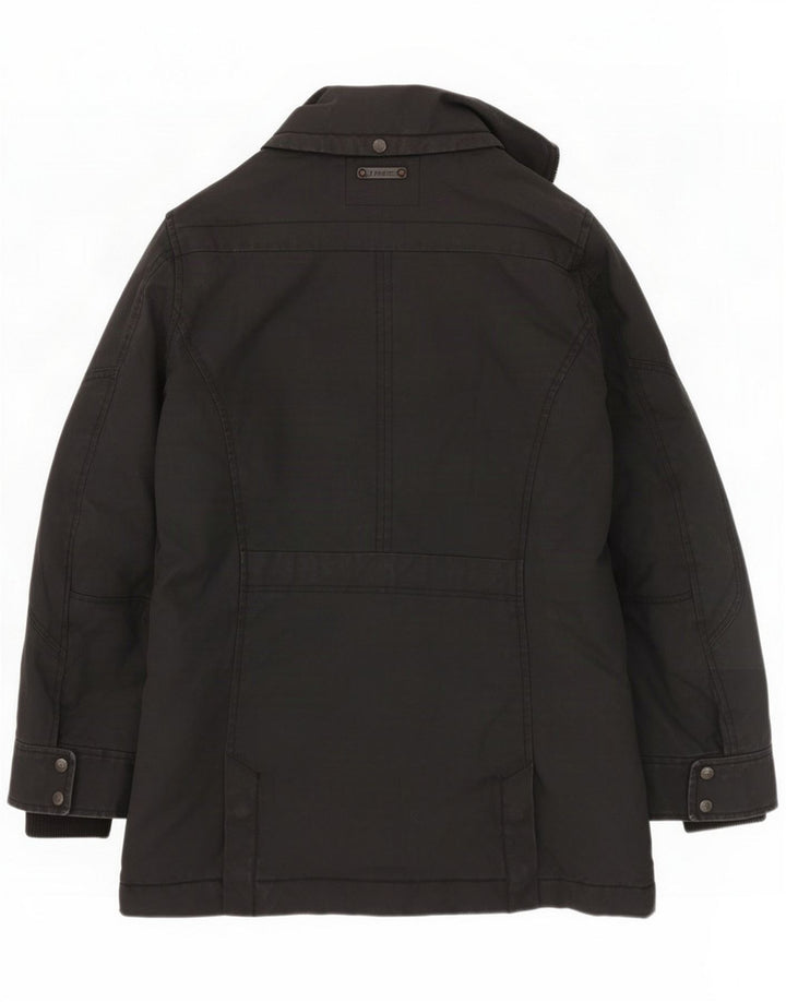 Diesel Mens Parka Jacket UK 38 Algodão preto médio